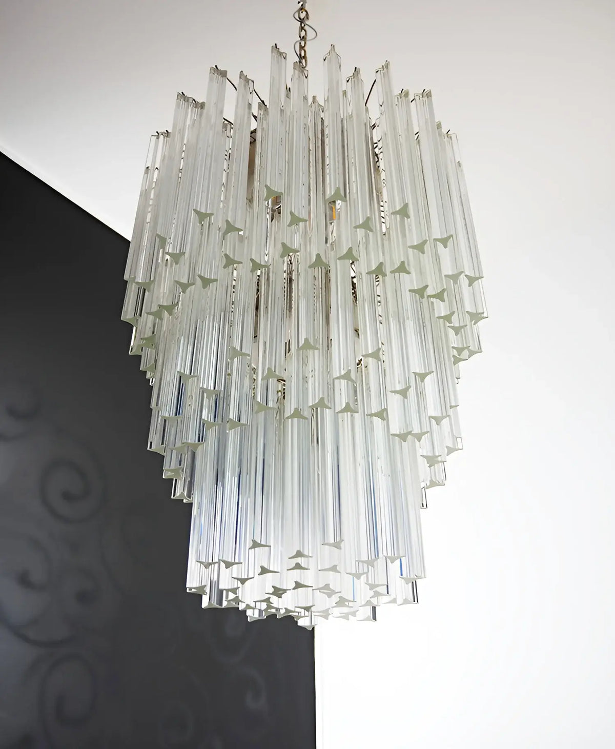 Fantastic Murano Prisms Transparent Chandelier - view 19