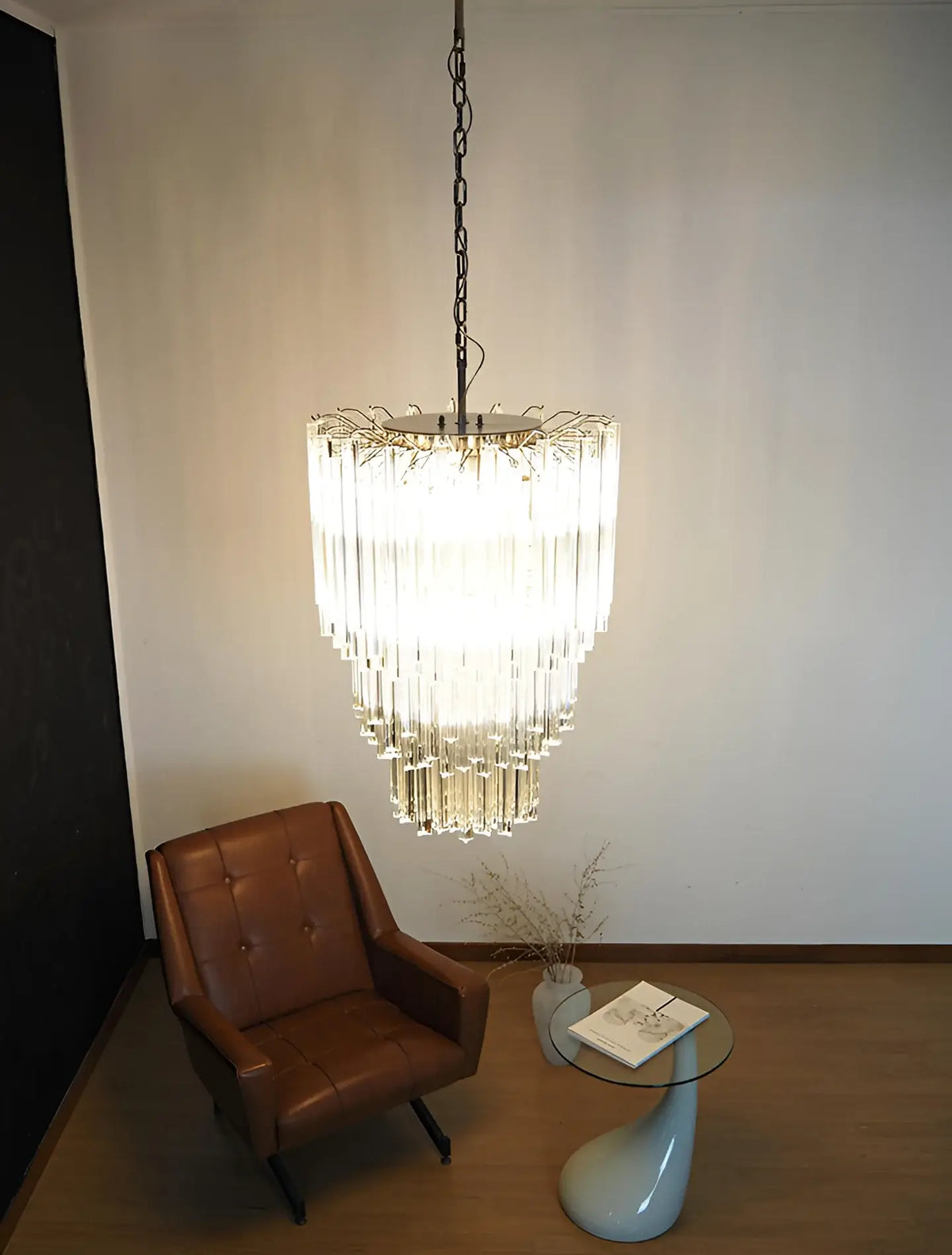 Fantastic Murano Prisms Transparent Chandelier - view 9