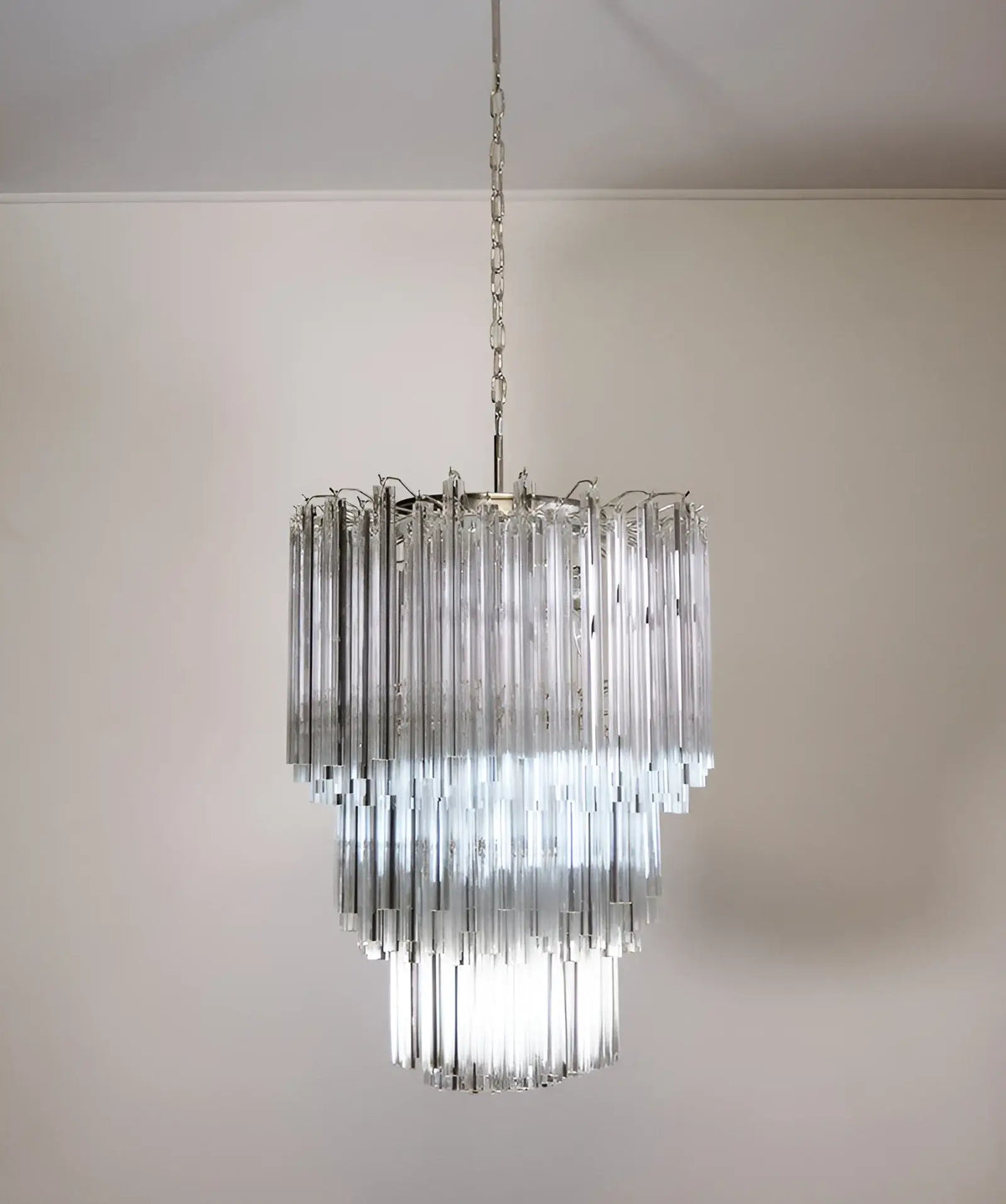 Fantastic Murano Prisms Transparent Chandelier - view 16