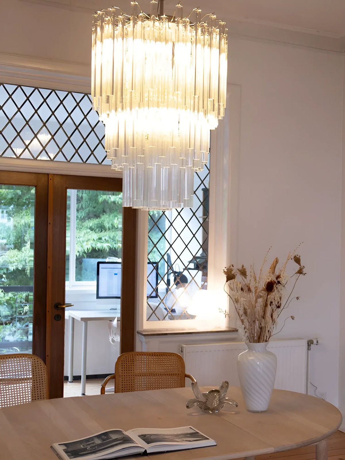 Fantastic Murano Prisms Transparent Chandelier - view 7
