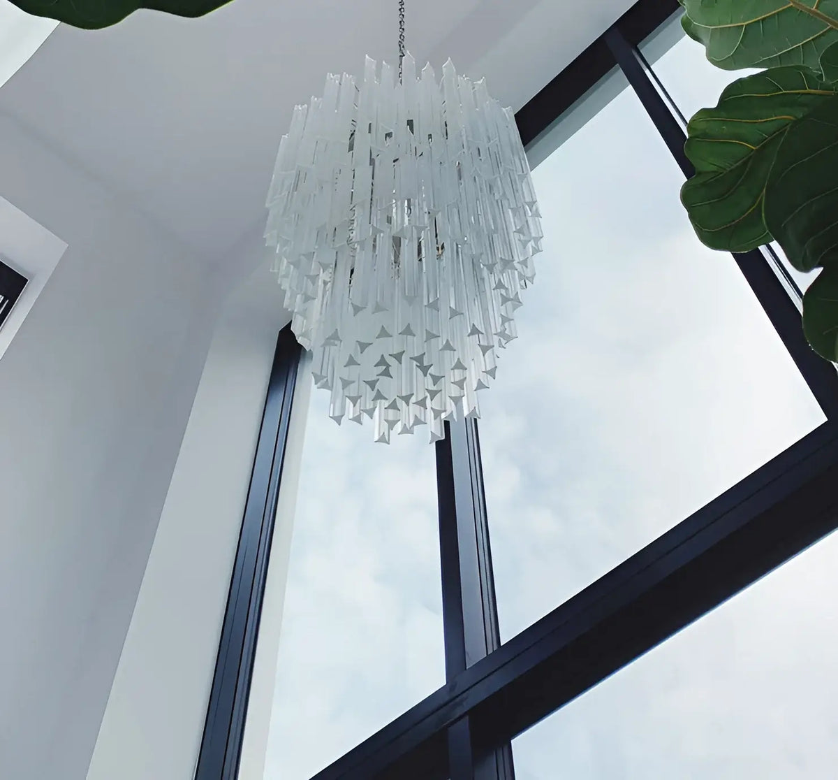 Fantastic Murano Prisms Transparent Chandelier - view 10