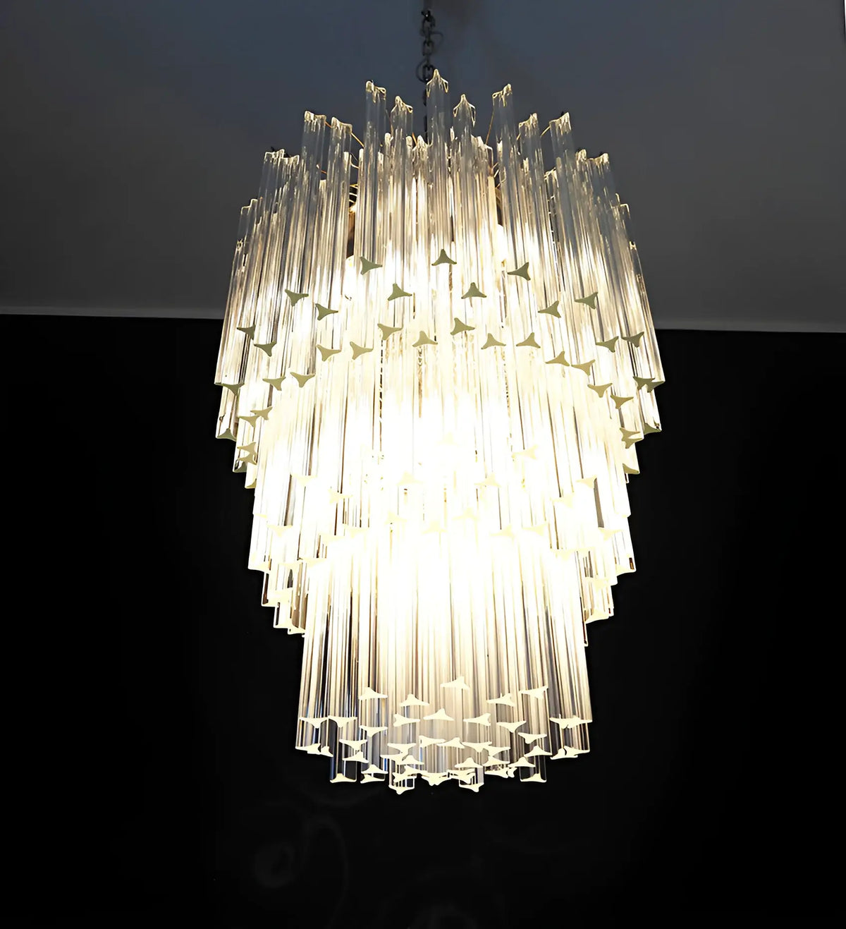Fantastic Murano Prisms Transparent Chandelier - view 17