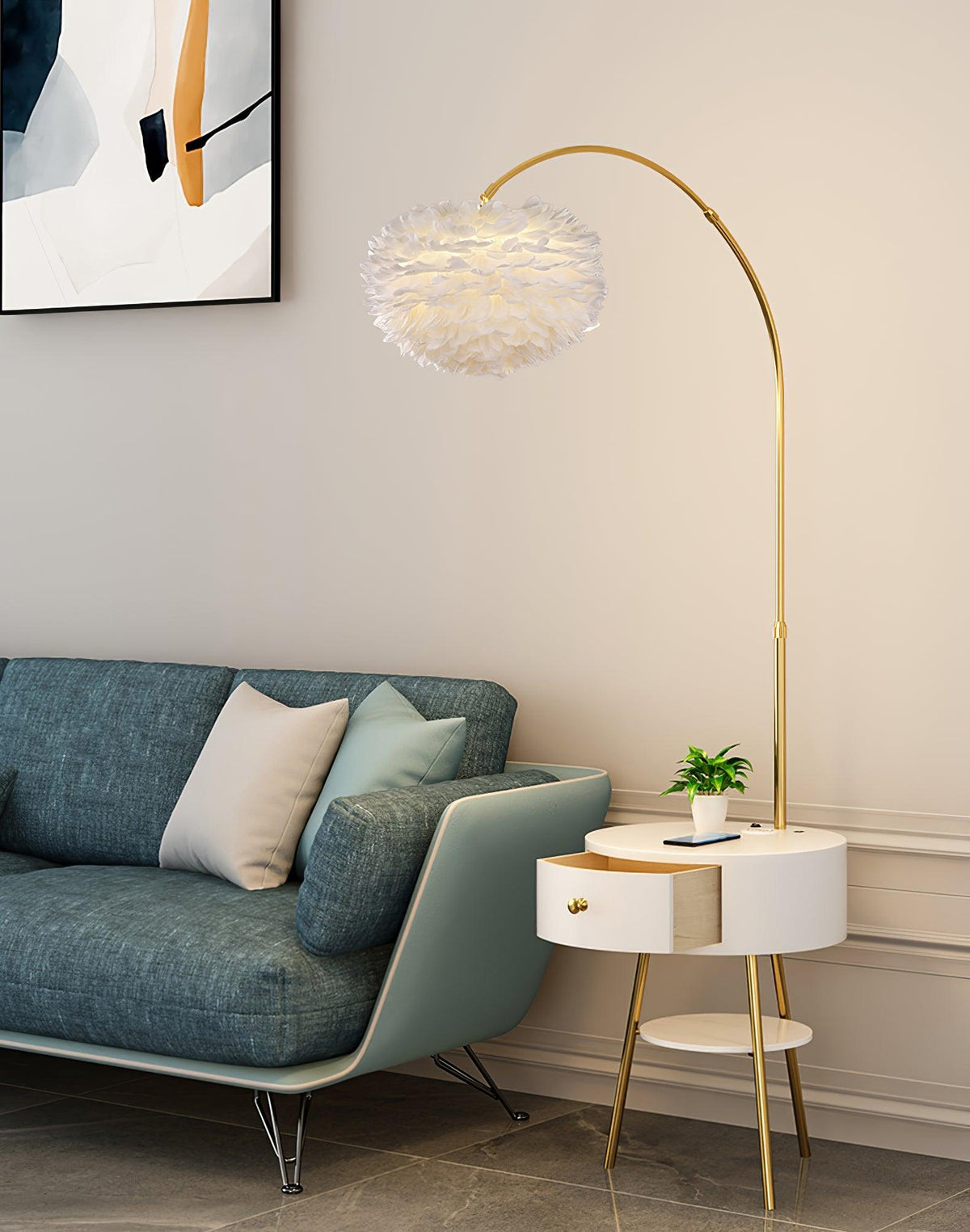 Feather Drawer Floor Lamp - view 3