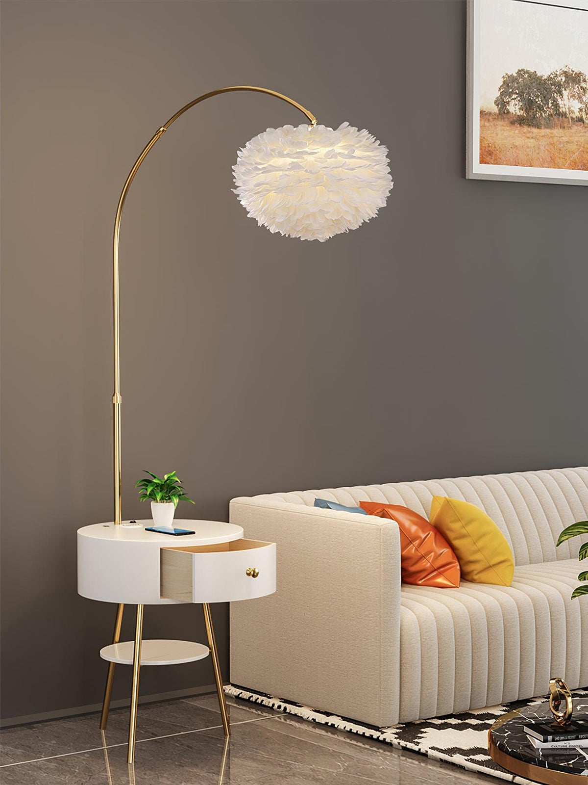 Feather Drawer Floor Lamp - view 4
