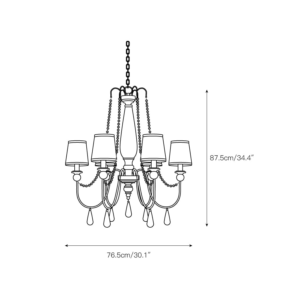 Feiss Clarissa Chandelier - view 3