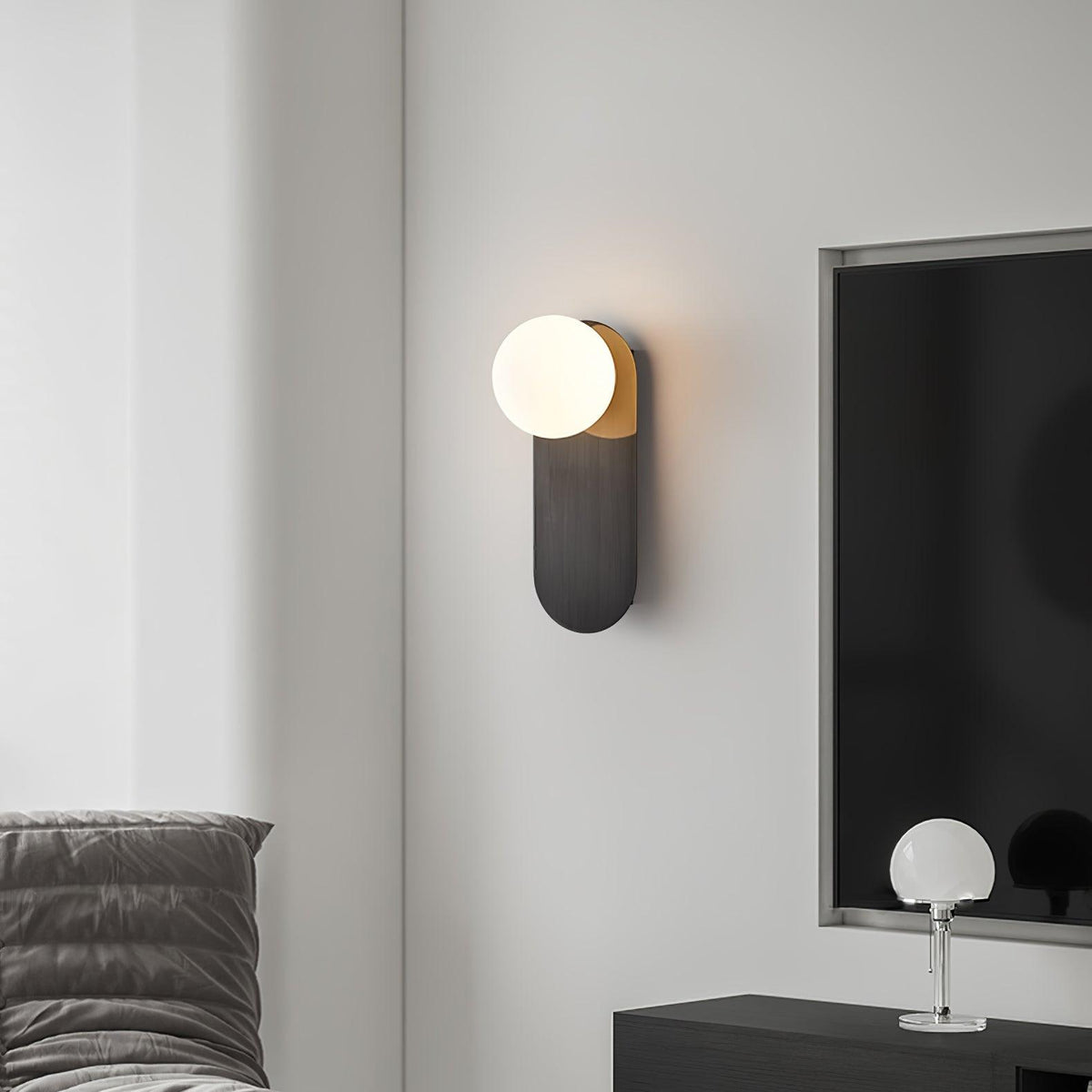 Flat Base Globe Sconce - view 11