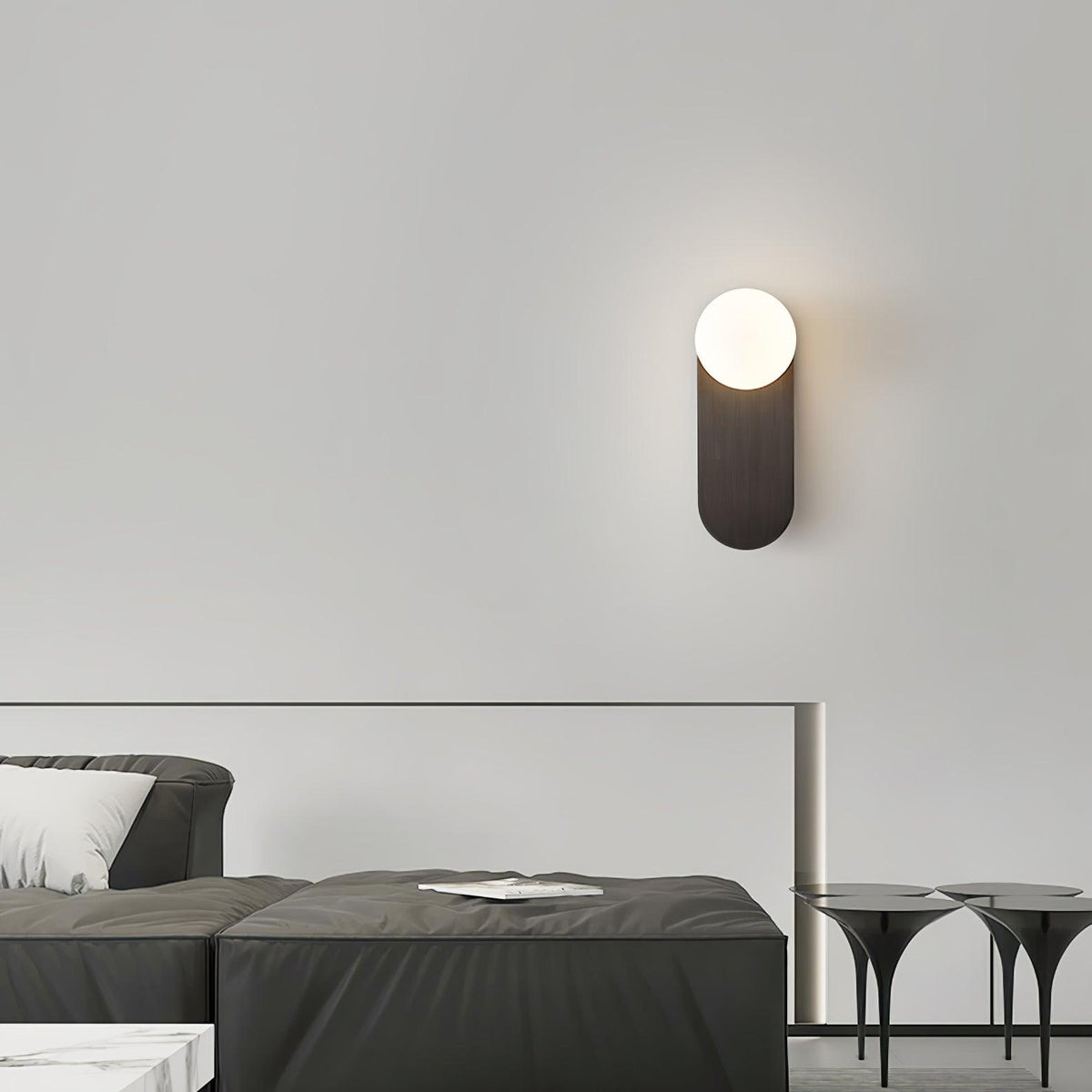 Flat Base Globe Sconce - view 4