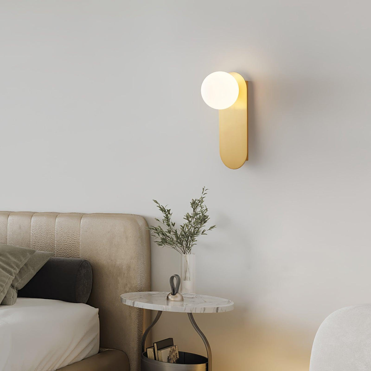 Flat Base Globe Sconce - view 2