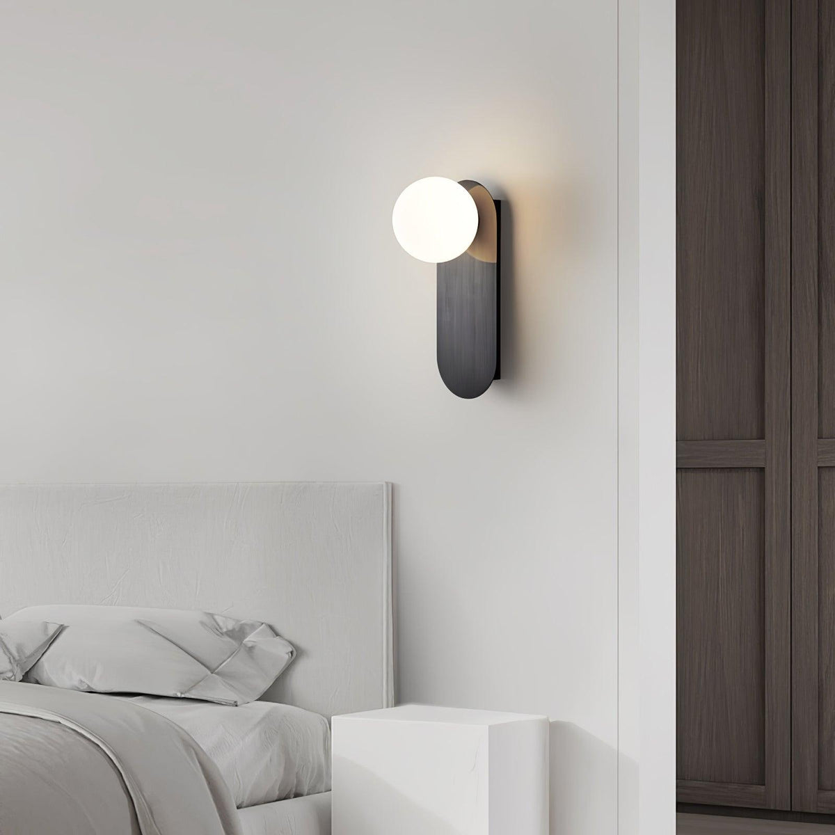 Flat Base Globe Sconce - view 3