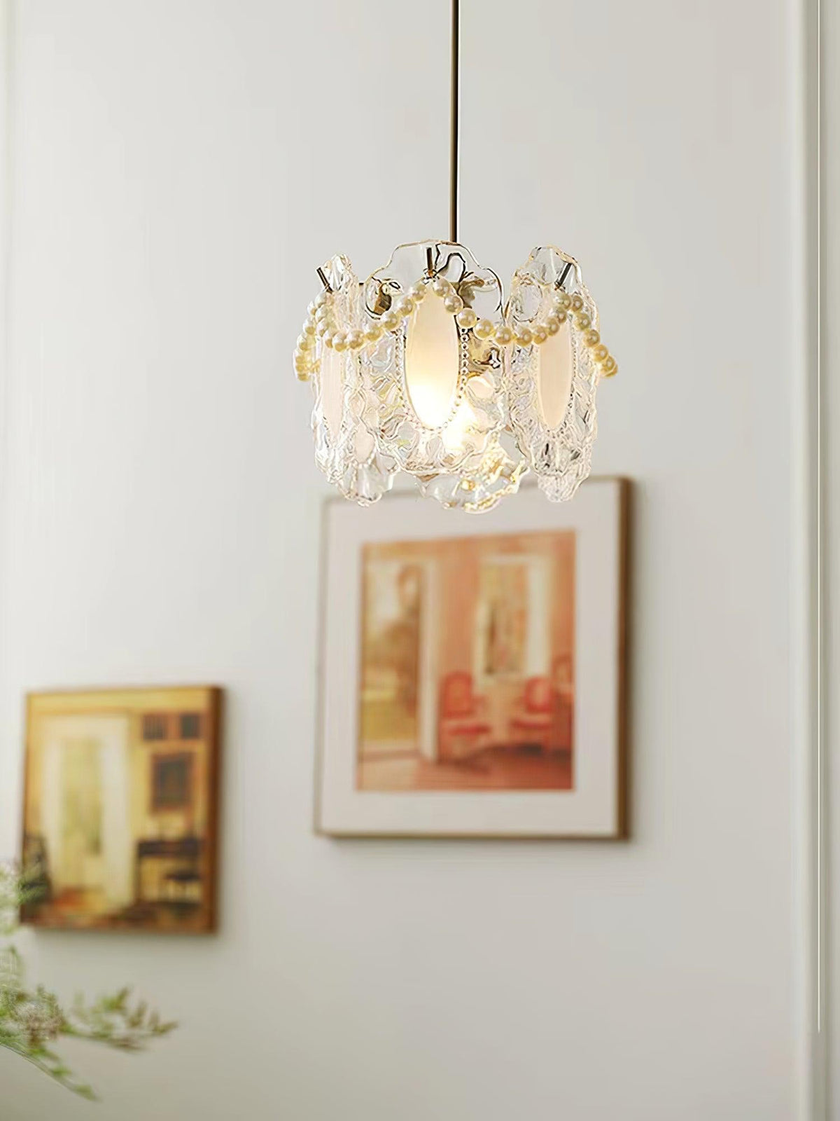 Floral Glass Pendant Lamp - view 16