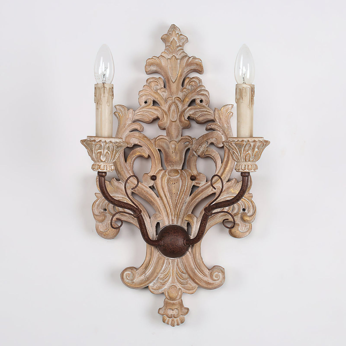 Florentine Wood Wall Lamp