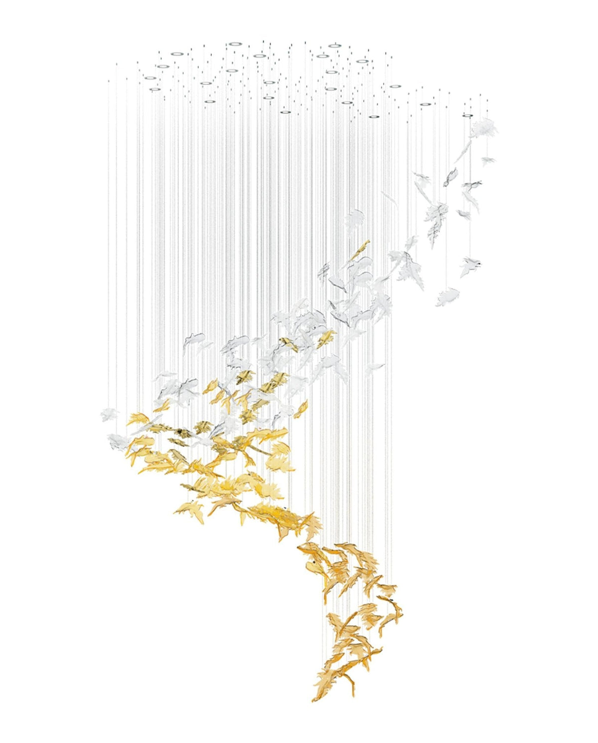 Flying Leaves Chandelier