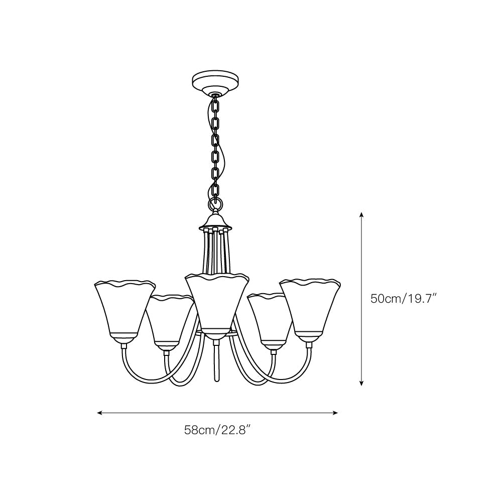 Franklin Amber Chandelier - view 4