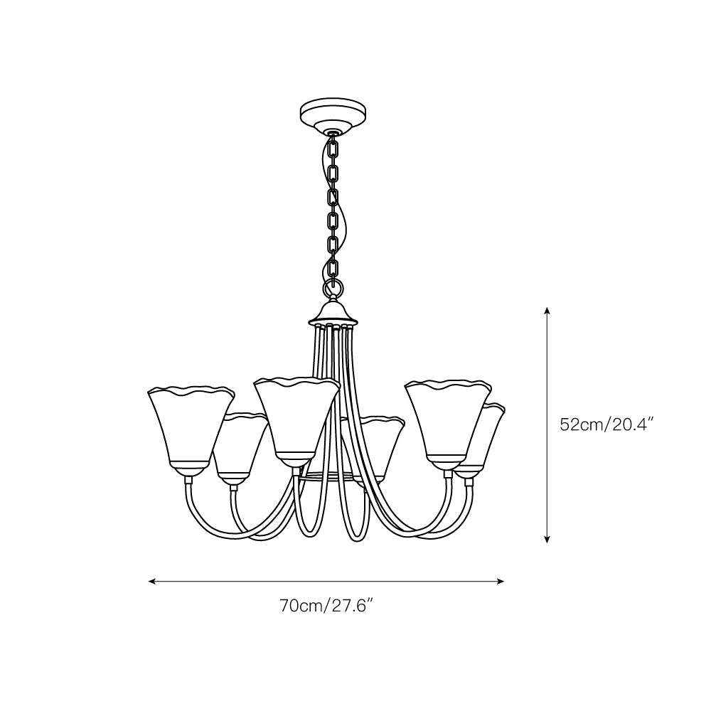 Franklin Amber Chandelier - view 5