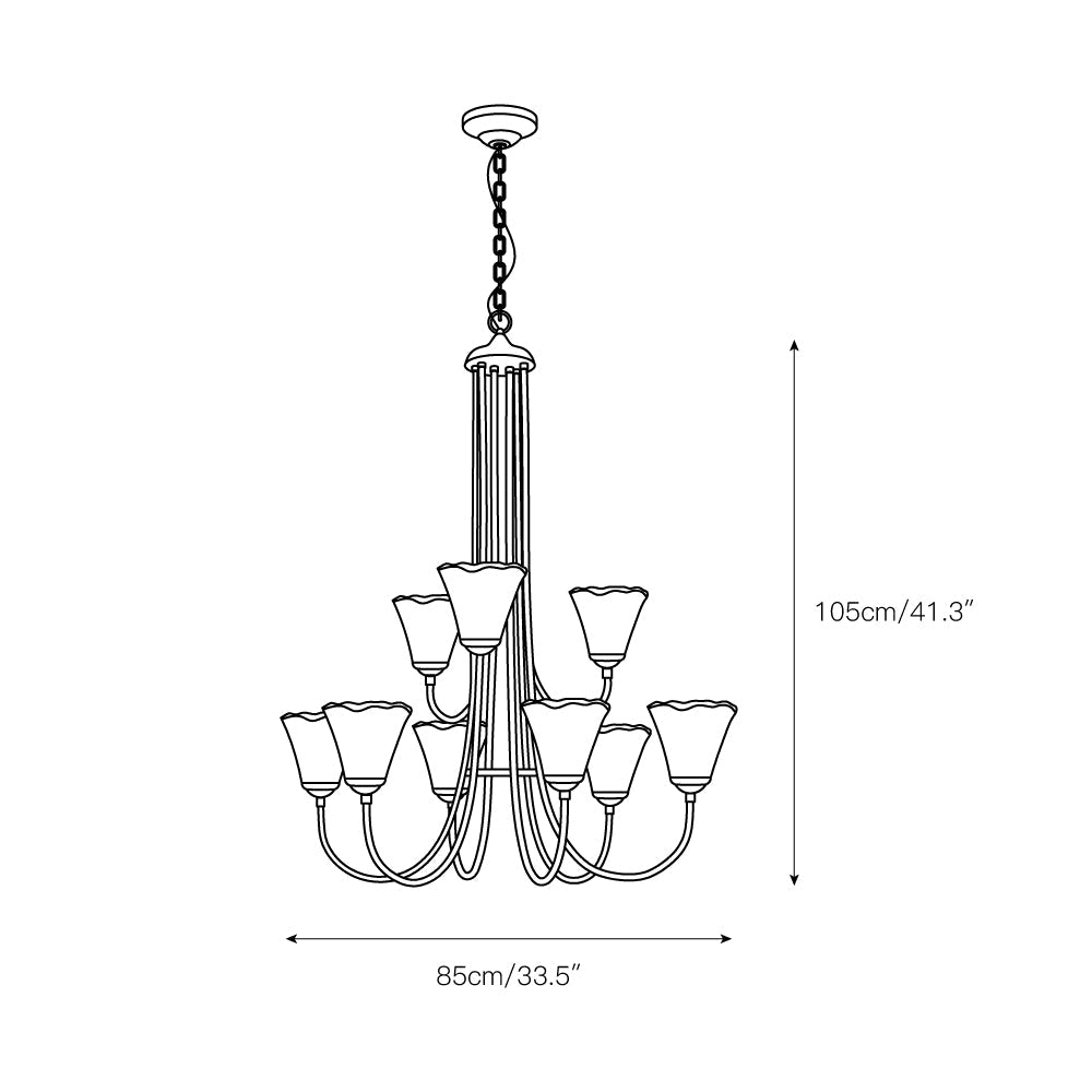 Franklin Amber Chandelier - view 7