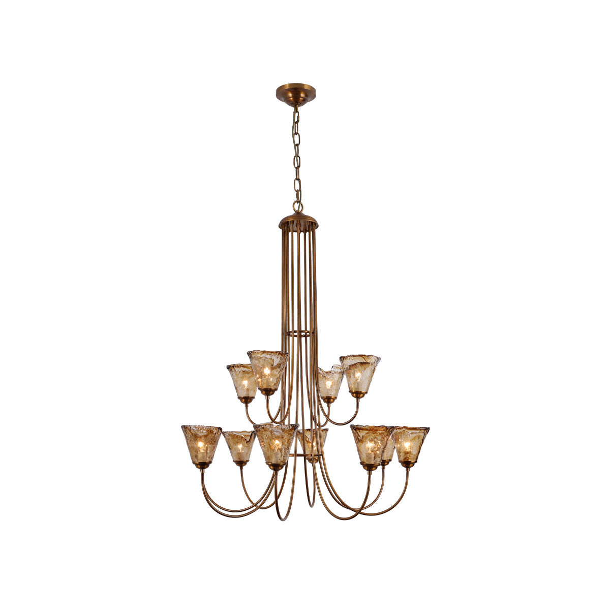 Franklin Amber Chandelier - view 20