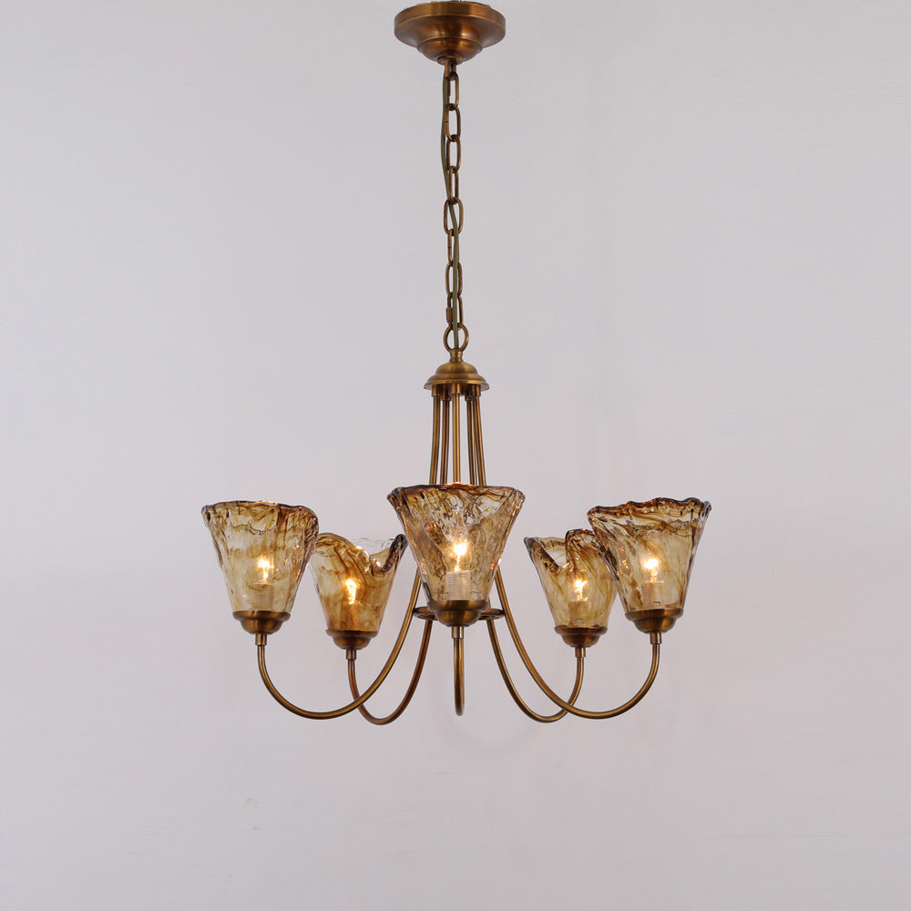 Franklin Amber Chandelier - view 15