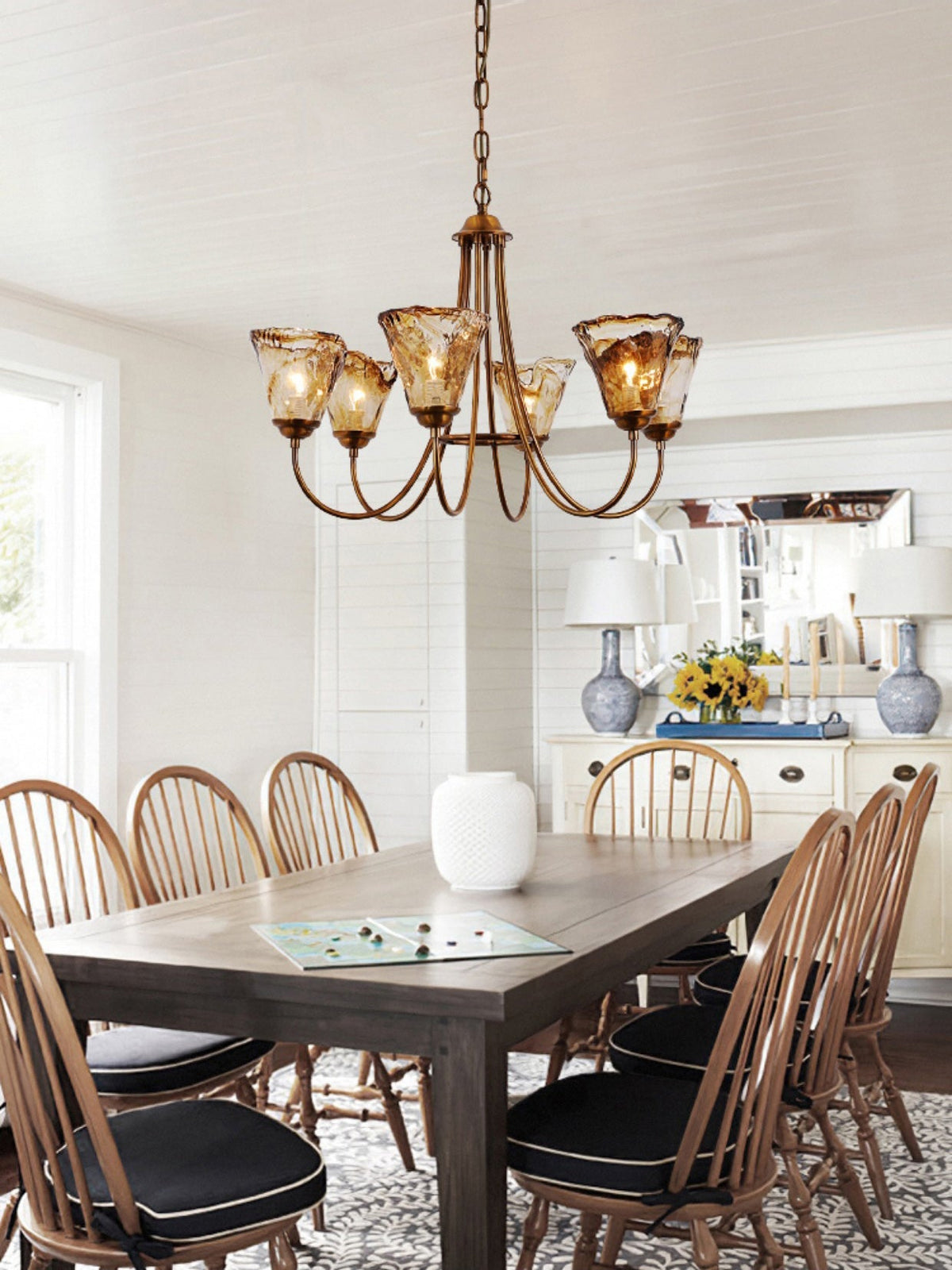 Franklin Amber Chandelier - view 9