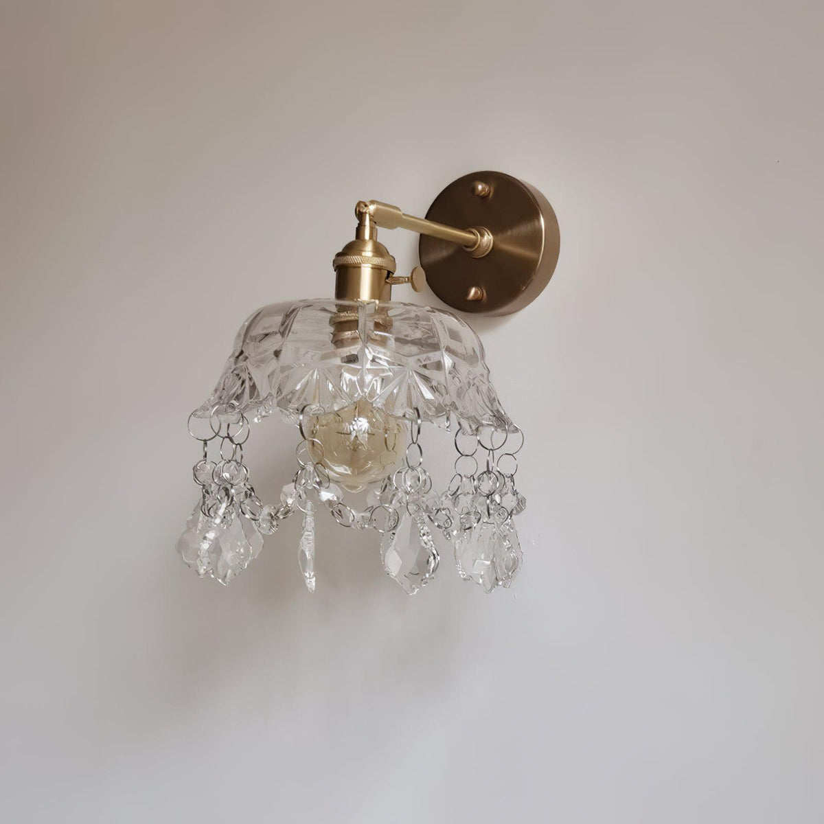 French Crystal Tassel Wall Light - view 12