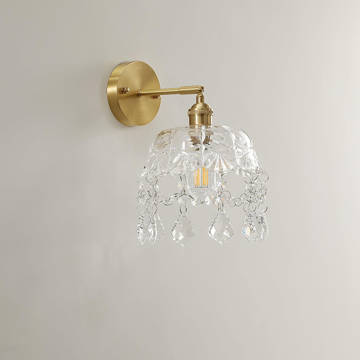 French Crystal Tassel Wall Light - view 13