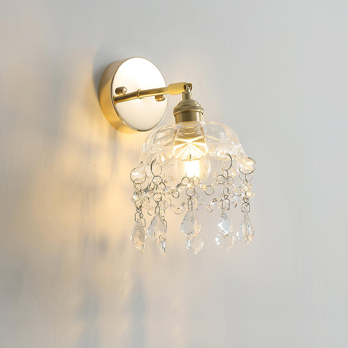 French Crystal Tassel Wall Light - view 2