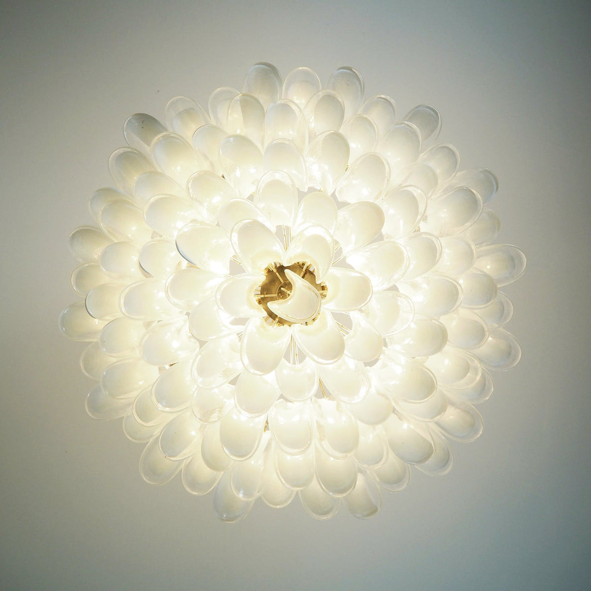Petals White Murano Chandelier - view 14