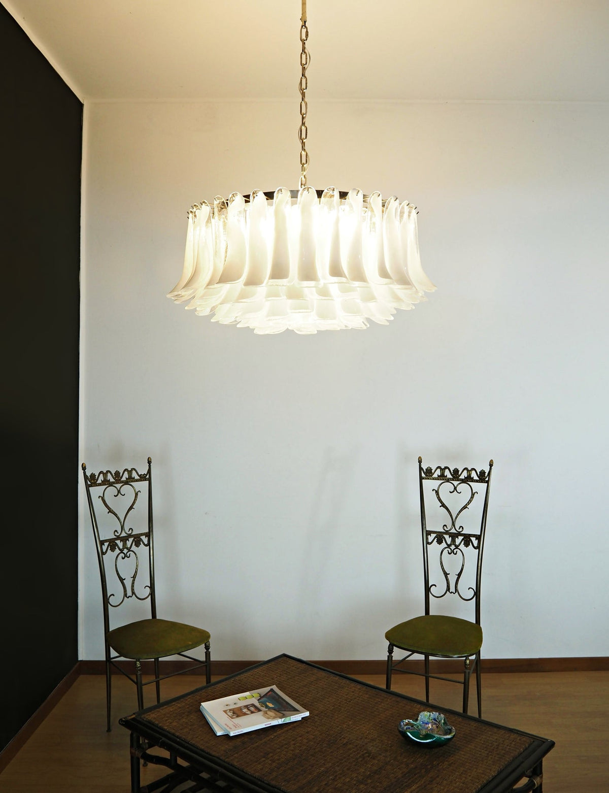 Petals White Murano Chandelier - view 3