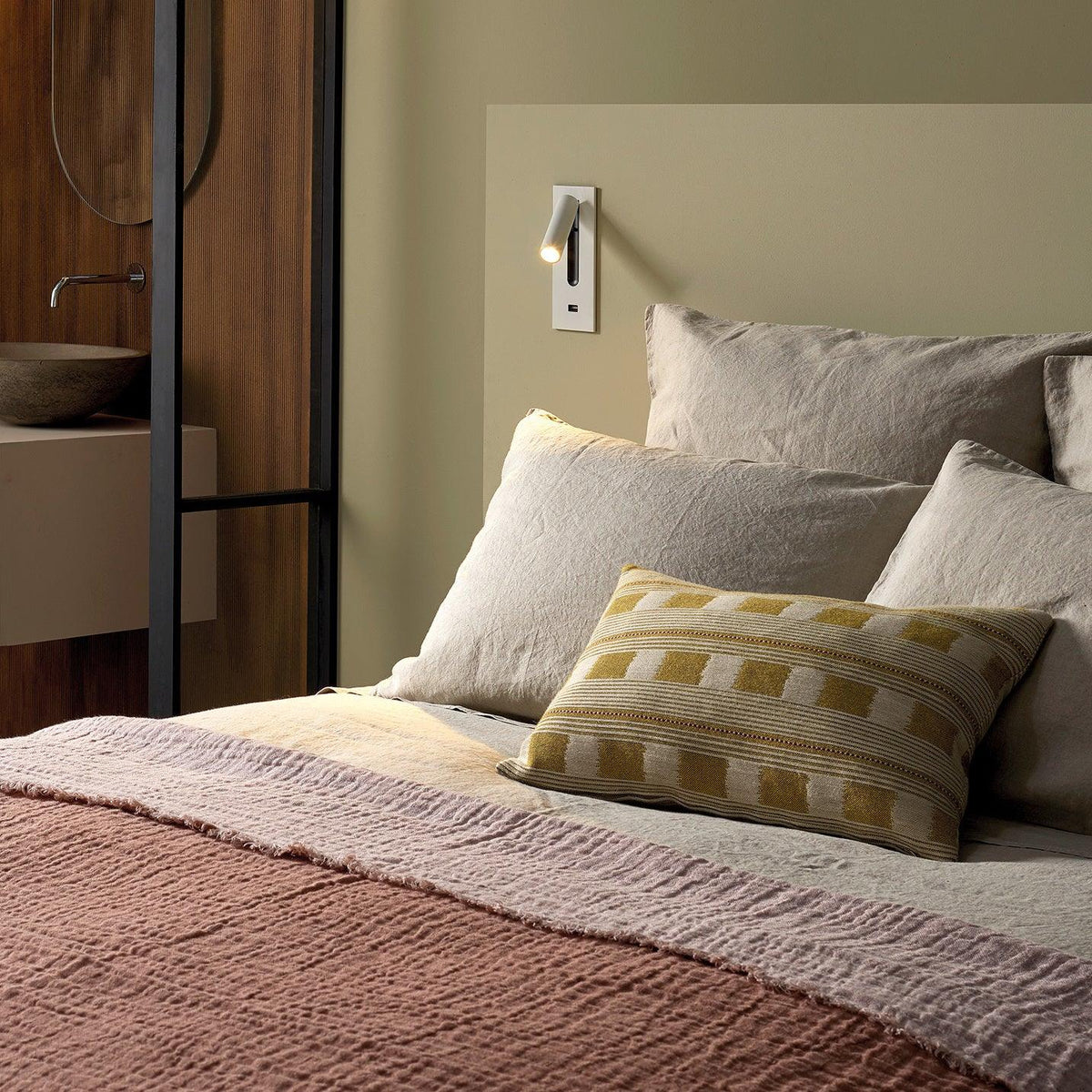 Folded Back Bedside Wall Lamp - view 9