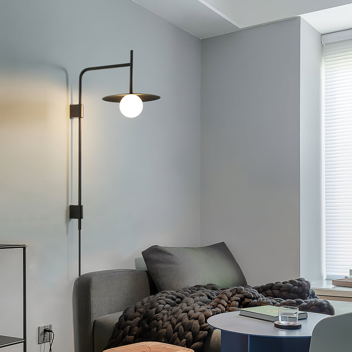 Gea Swing Arm Wall Lamp - view 10