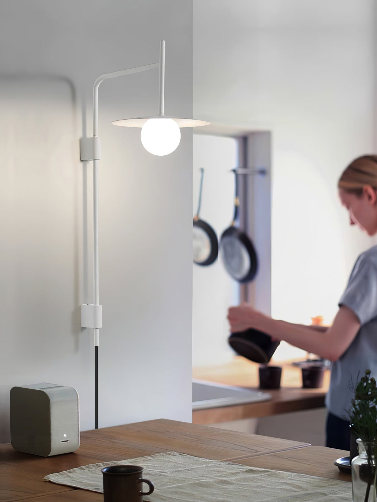 Gea Swing Arm Wall Lamp - view 9