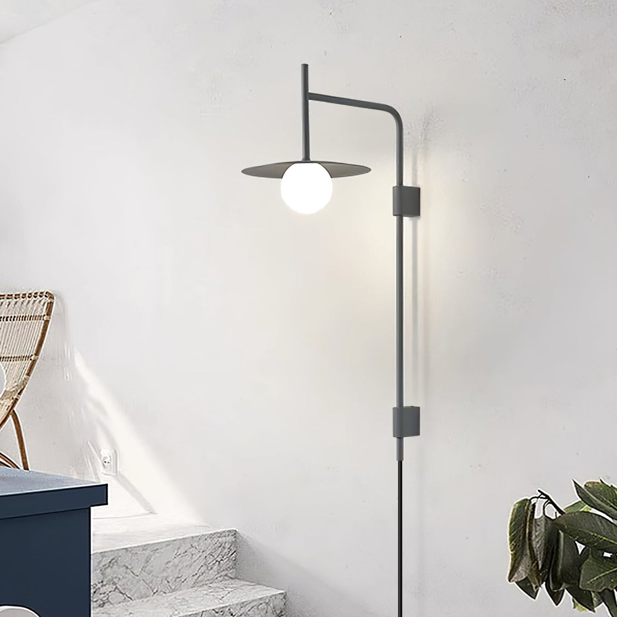 Gea Swing Arm Wall Lamp - view 4