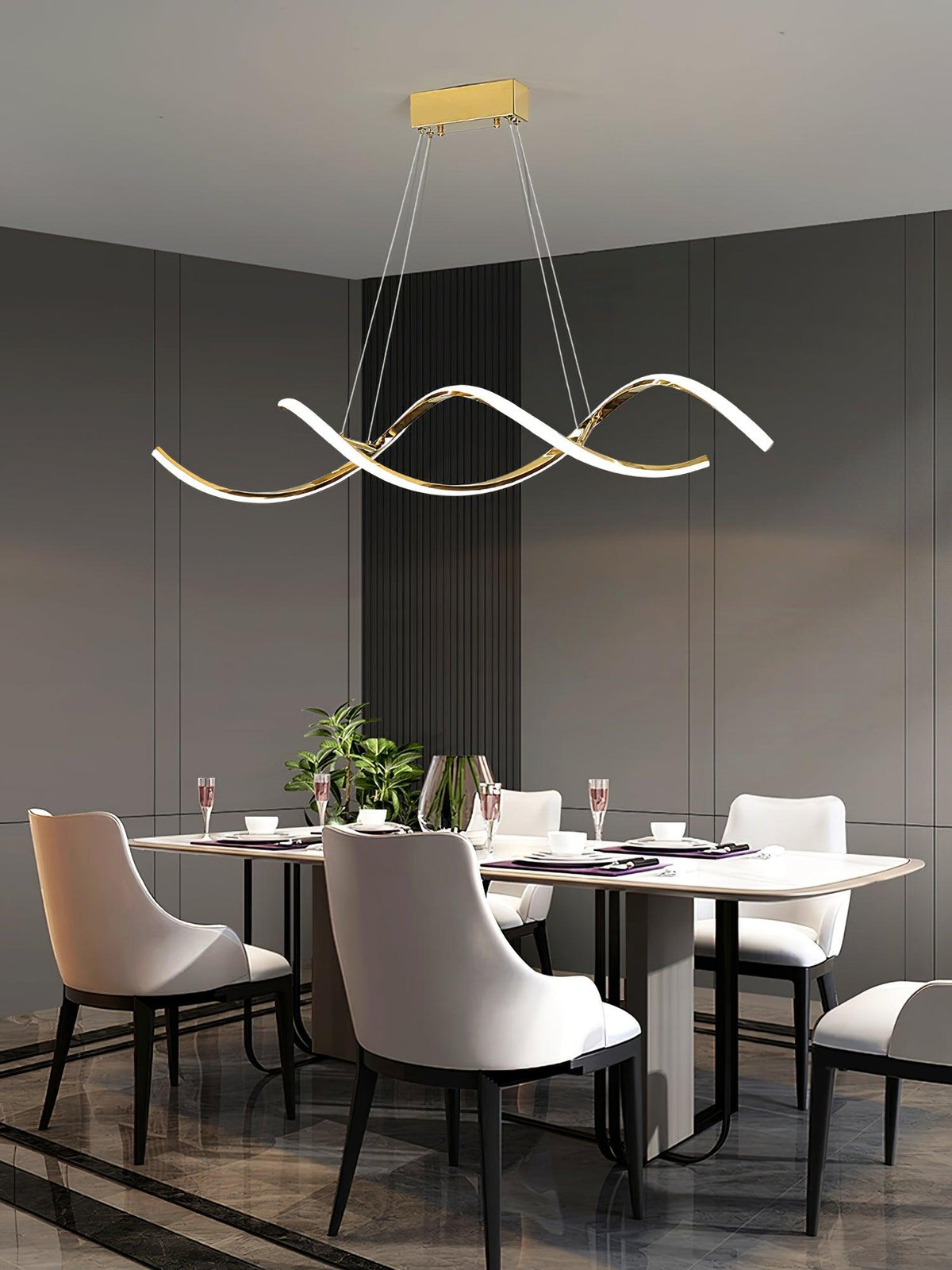 Gentle Waves Pendant Light - view 8