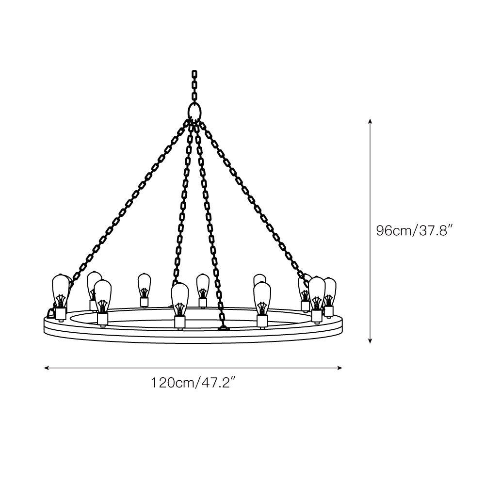Geoffrey Wood Chandelier