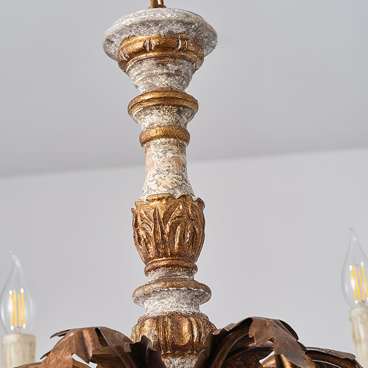 Giltwood Wood Chandelier - view 15