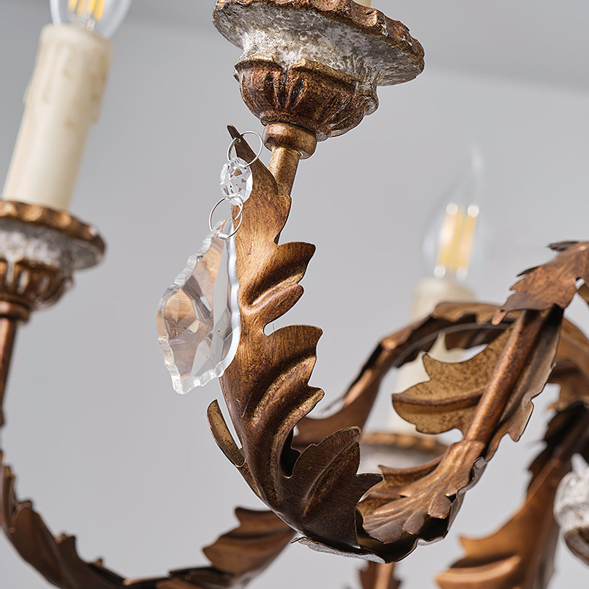 Giltwood Wood Chandelier - view 16