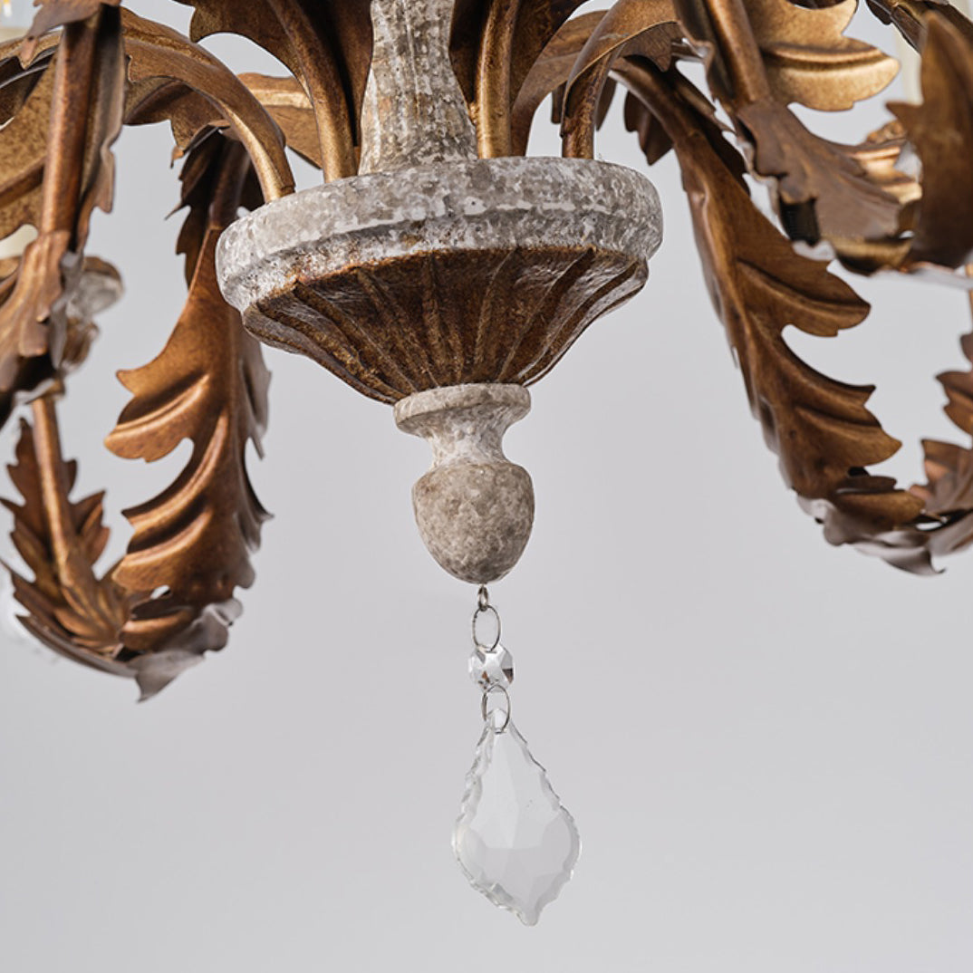 Giltwood Wood Chandelier - view 17