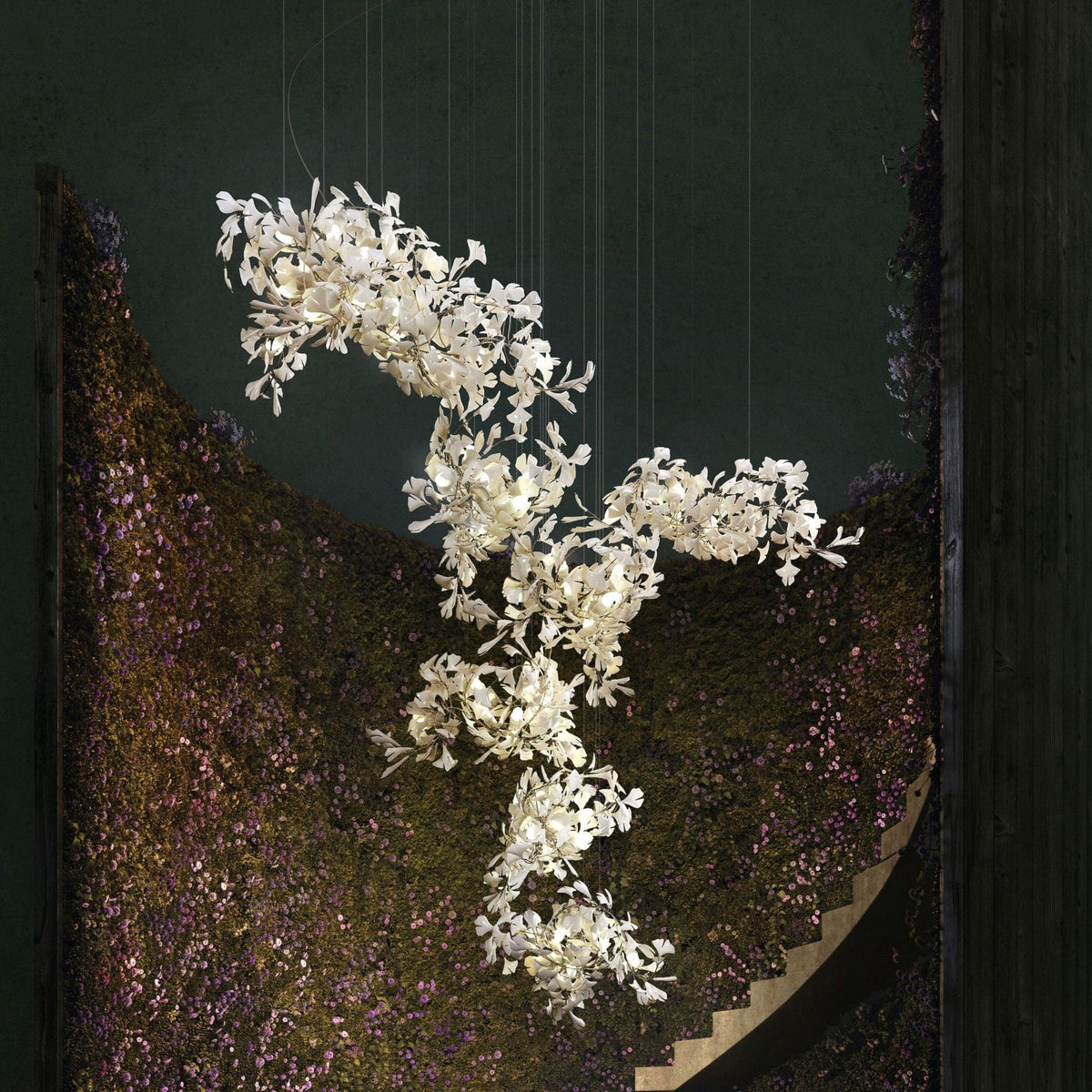 Gingko Combination Chandelier - view 2