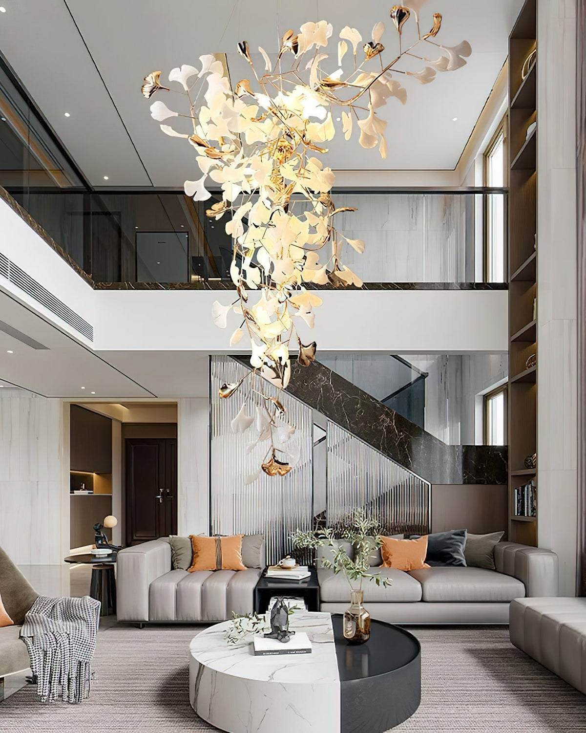 Ginkgo Tip Tlying Chandelier - view 7