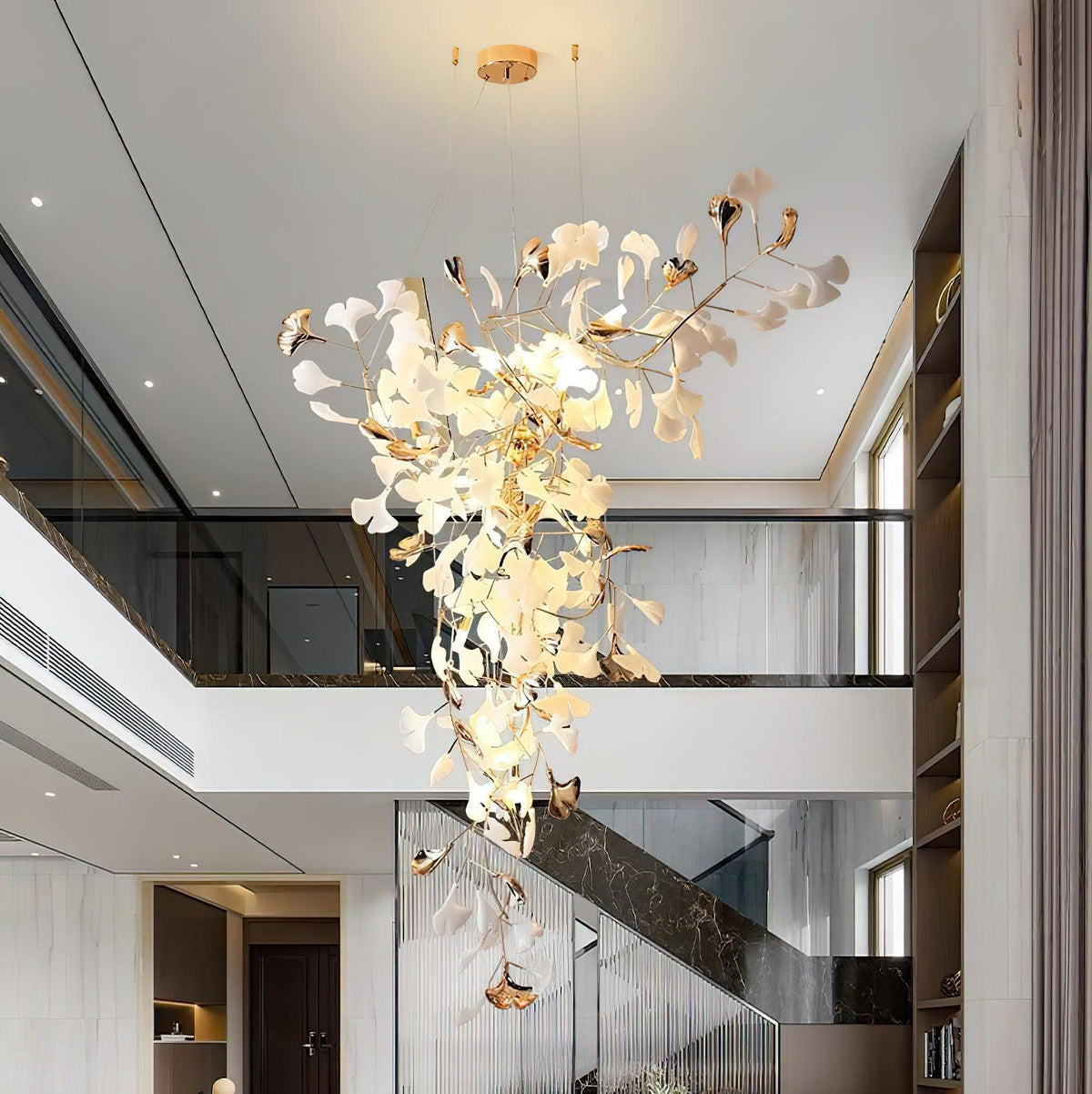 Ginkgo Tip Tlying Chandelier - view 5