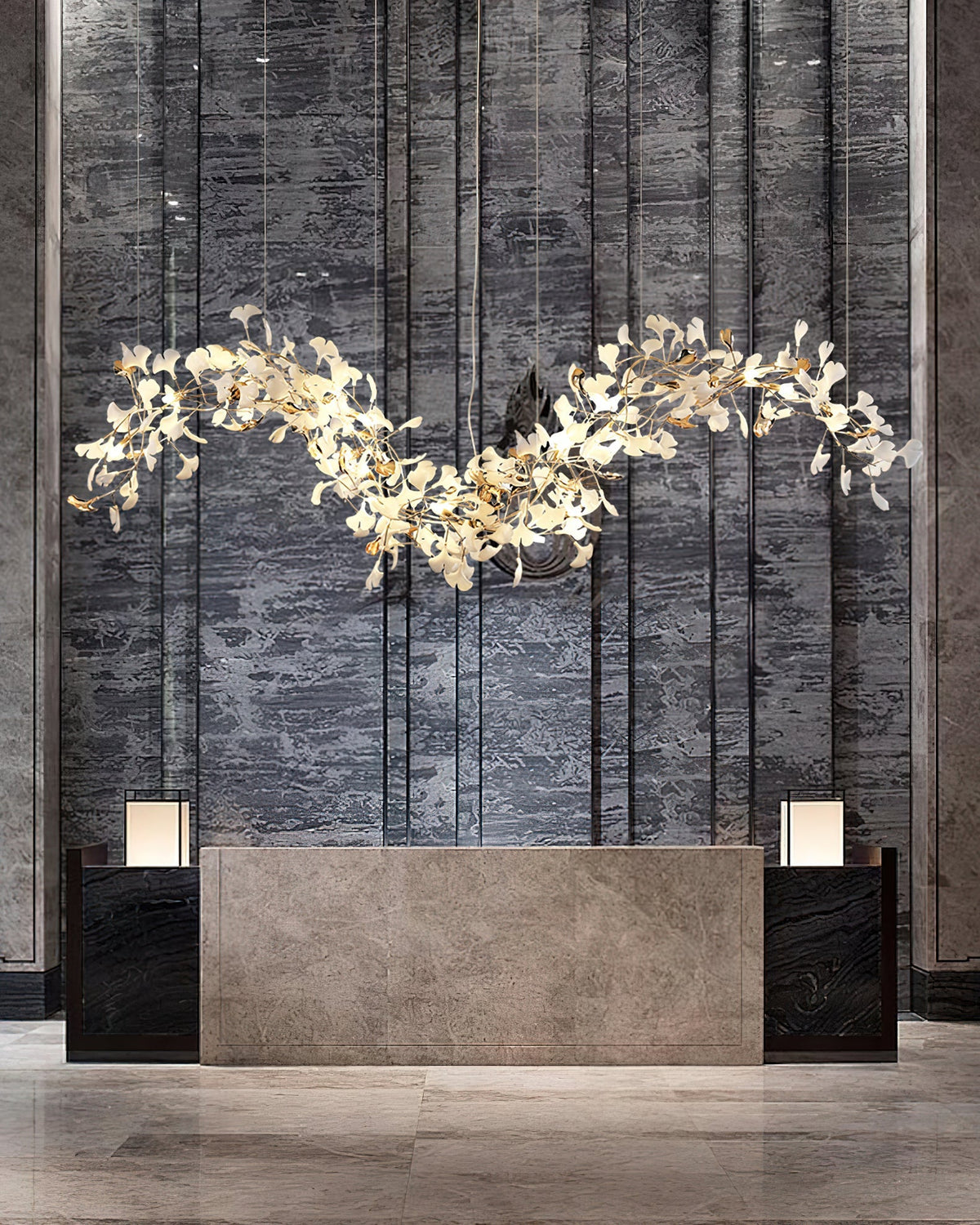 Ginkgo Tip Tlying Chandelier - view 9
