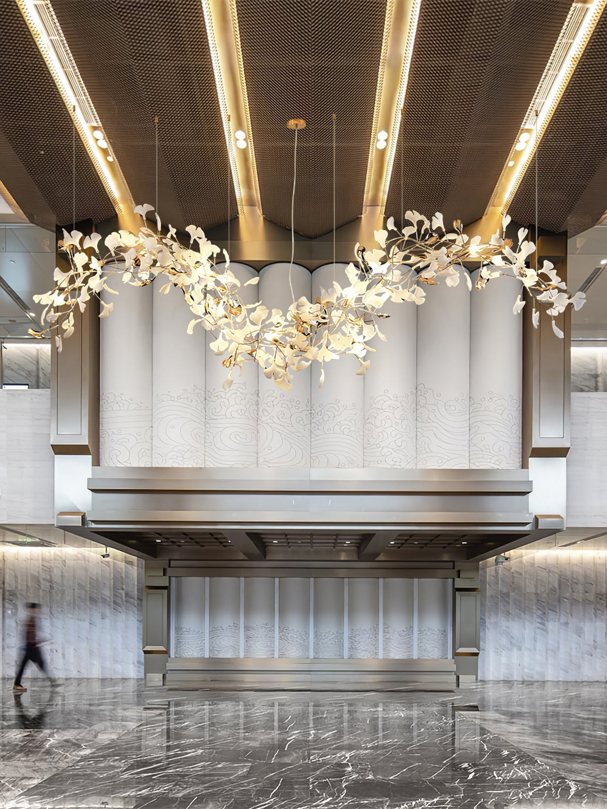 Ginkgo Tip Tlying Chandelier - view 14
