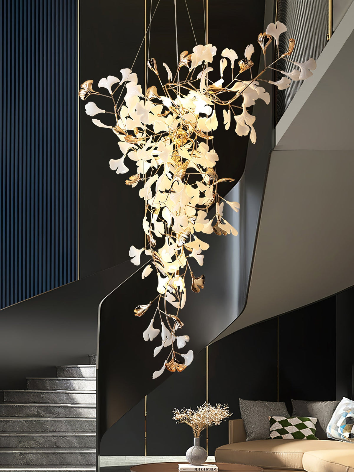 Ginkgo Tip Tlying Chandelier - view 23