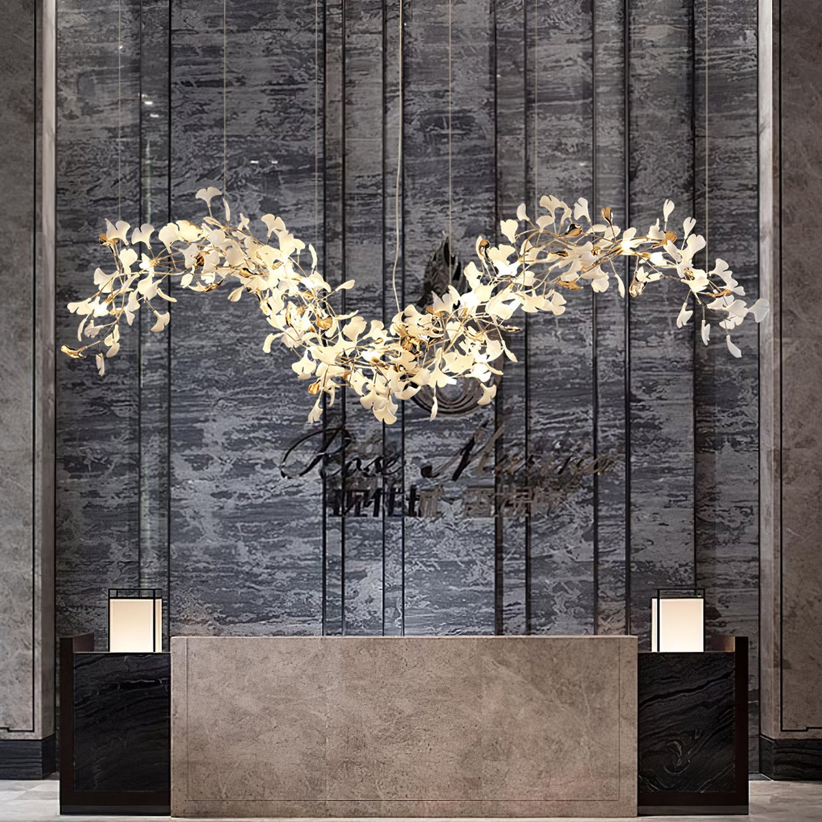 Ginkgo Tip Tlying Chandelier - view 15