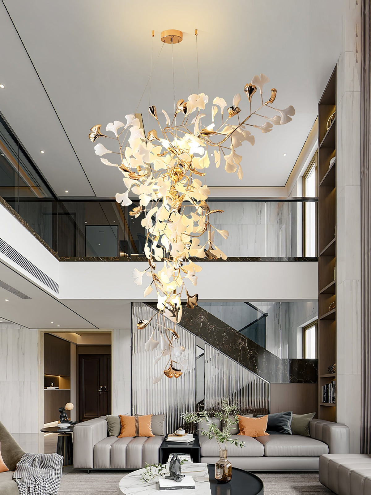 Ginkgo Tip Tlying Chandelier - view 18