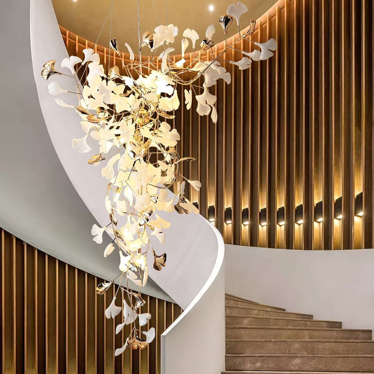 Ginkgo Tip Tlying Chandelier - view 20