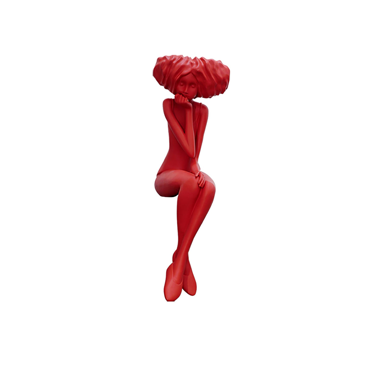 Girl Meditate Sculpture Ornaments - view 36