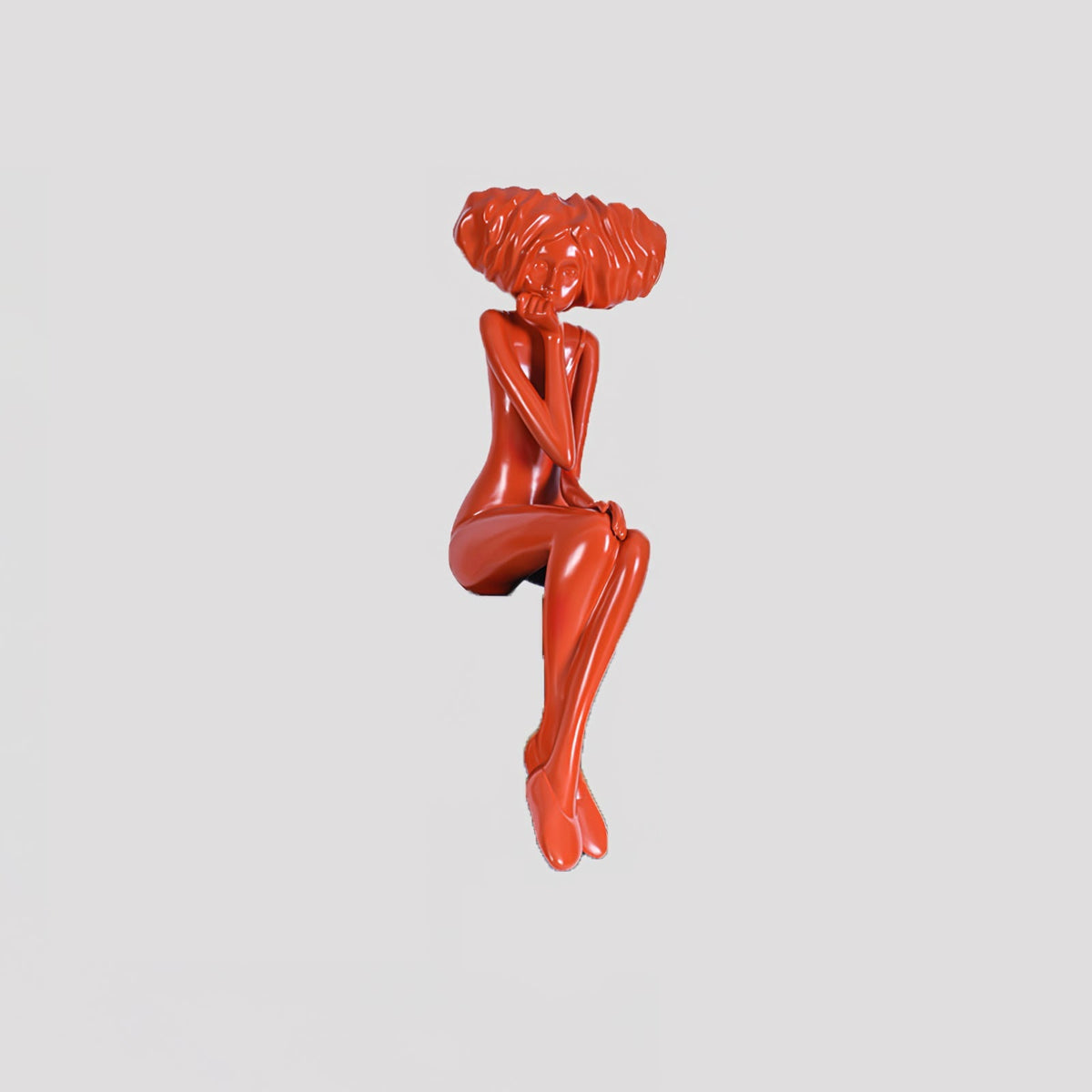 Girl Meditate Sculpture Ornaments - view 42