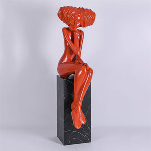 Girl Meditate Sculpture Ornaments - view 52