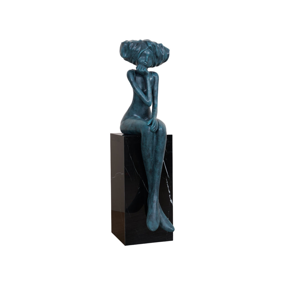 Girl Meditate Sculpture Ornaments - view 66