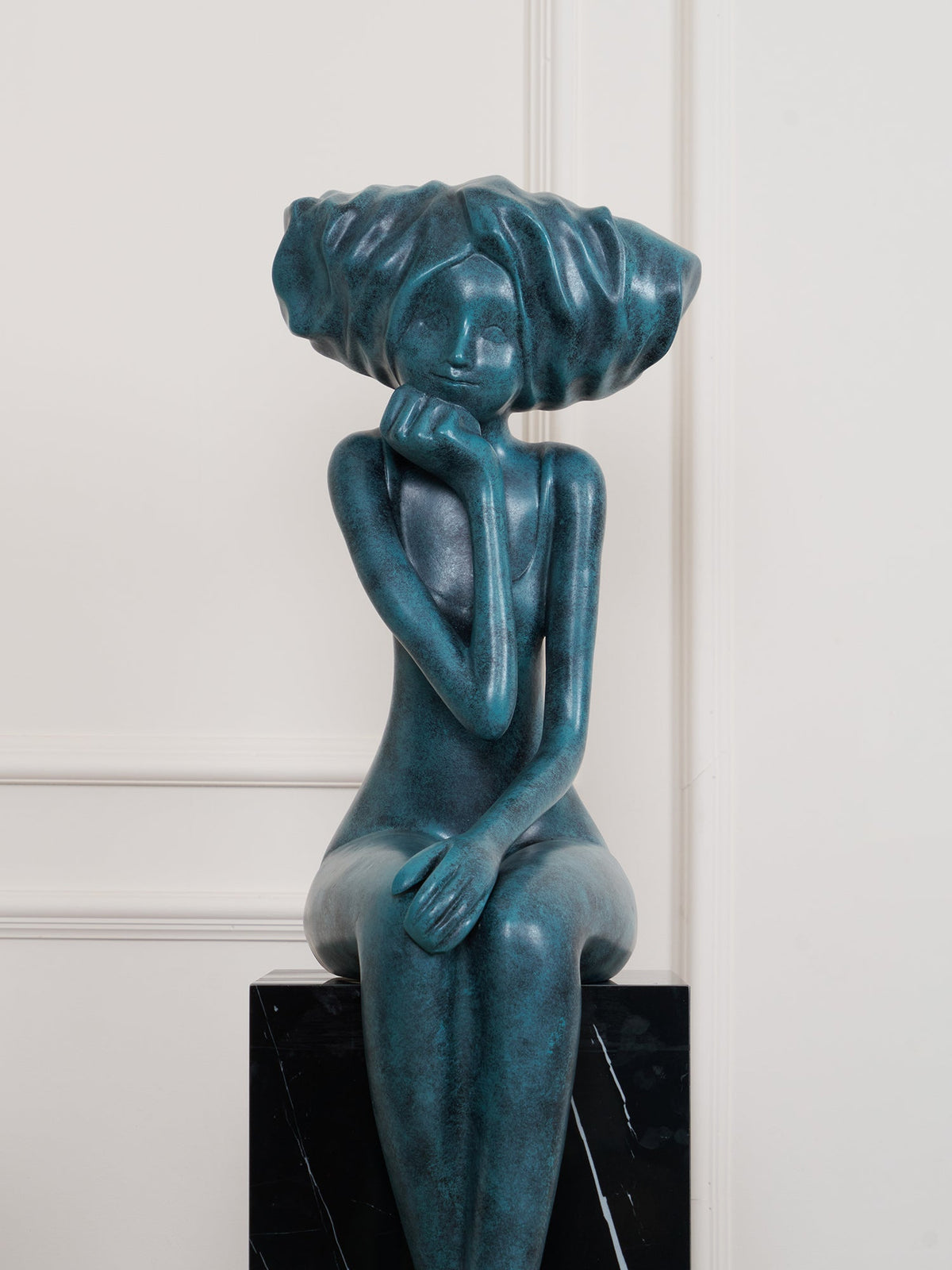 Girl Meditate Sculpture Ornaments - view 69